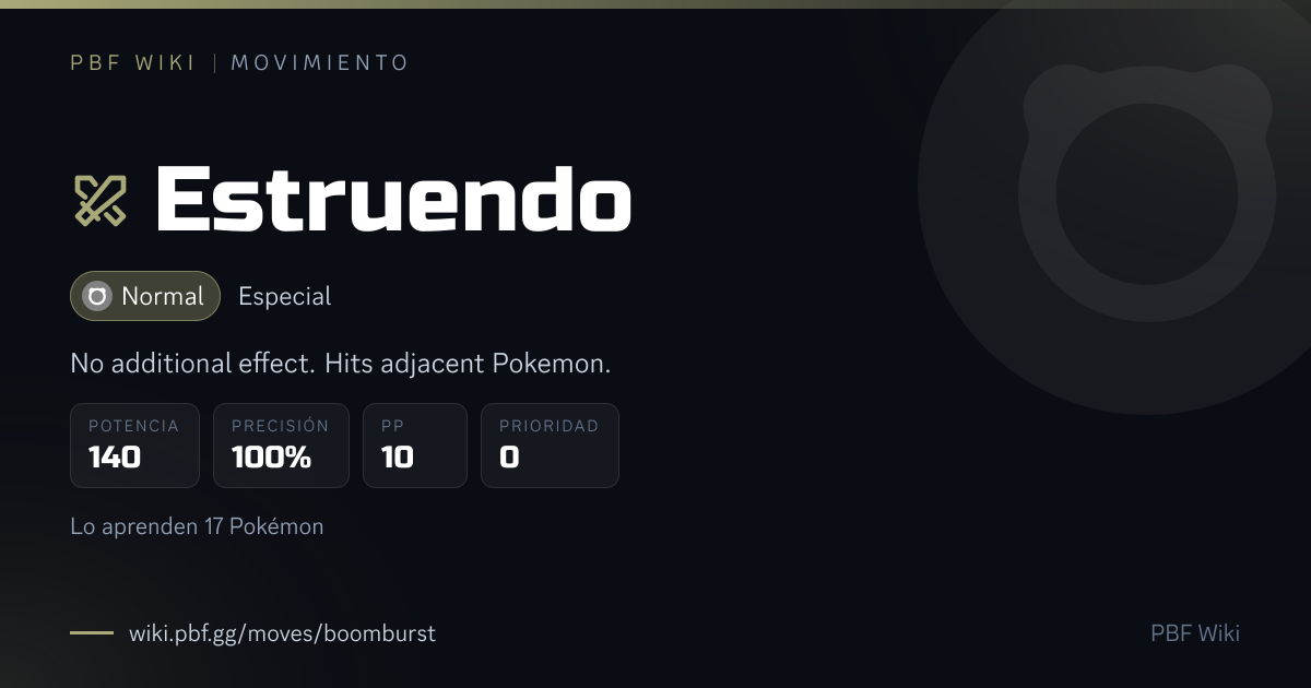Estruendo (movimiento) | PBF Wiki
