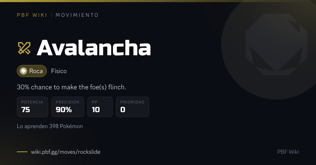 Avalancha (movimiento) | PBF Wiki