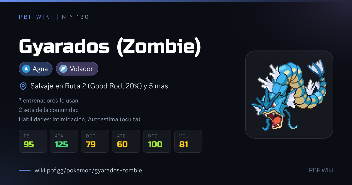 Gyarados (Zombie) | PBF Wiki