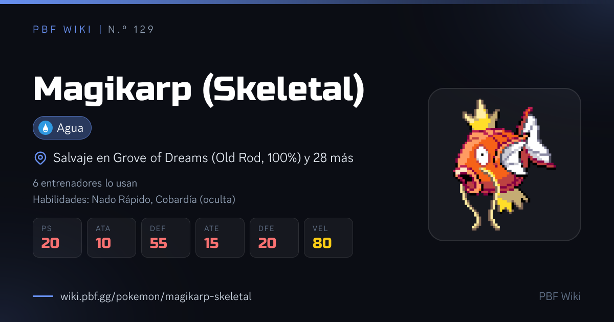 Magikarp (Skeletal) | PBF Wiki