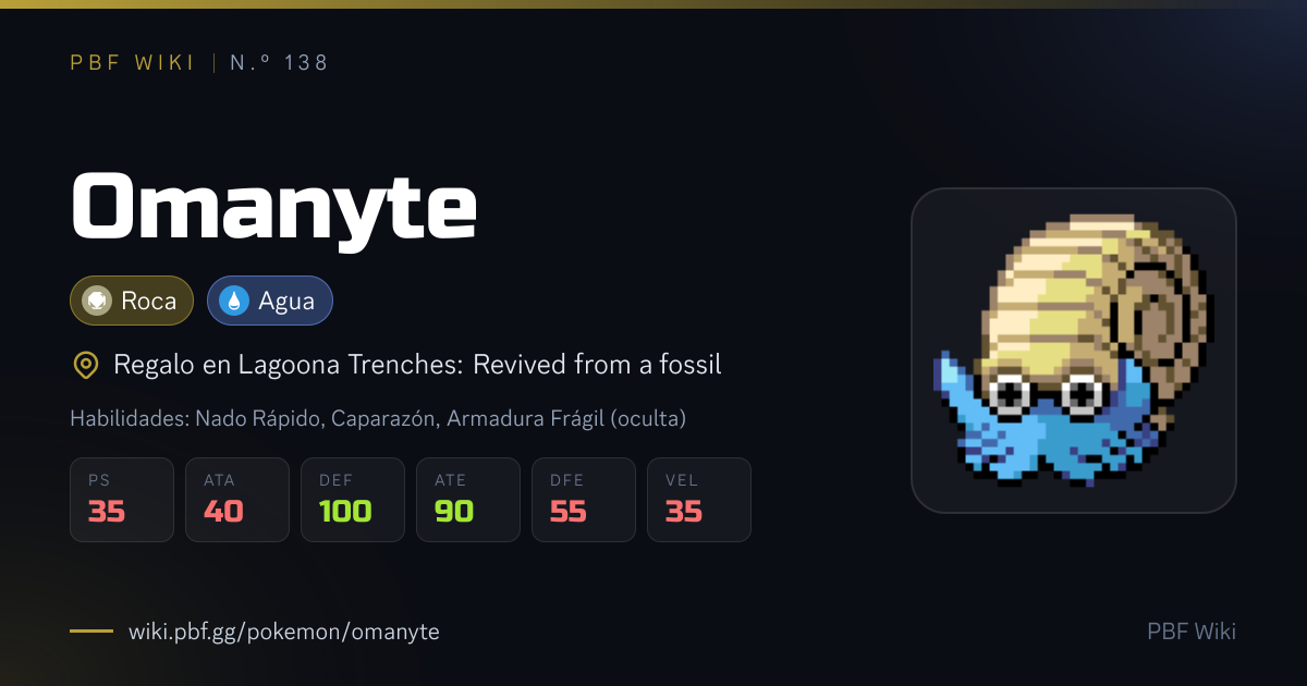 Omanyte | PBF Wiki
