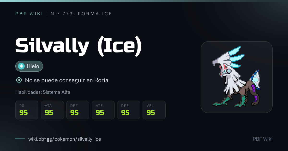 Silvally (Ice) | PBF Wiki