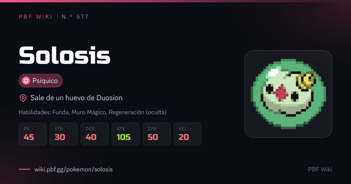 Solosis | PBF Wiki
