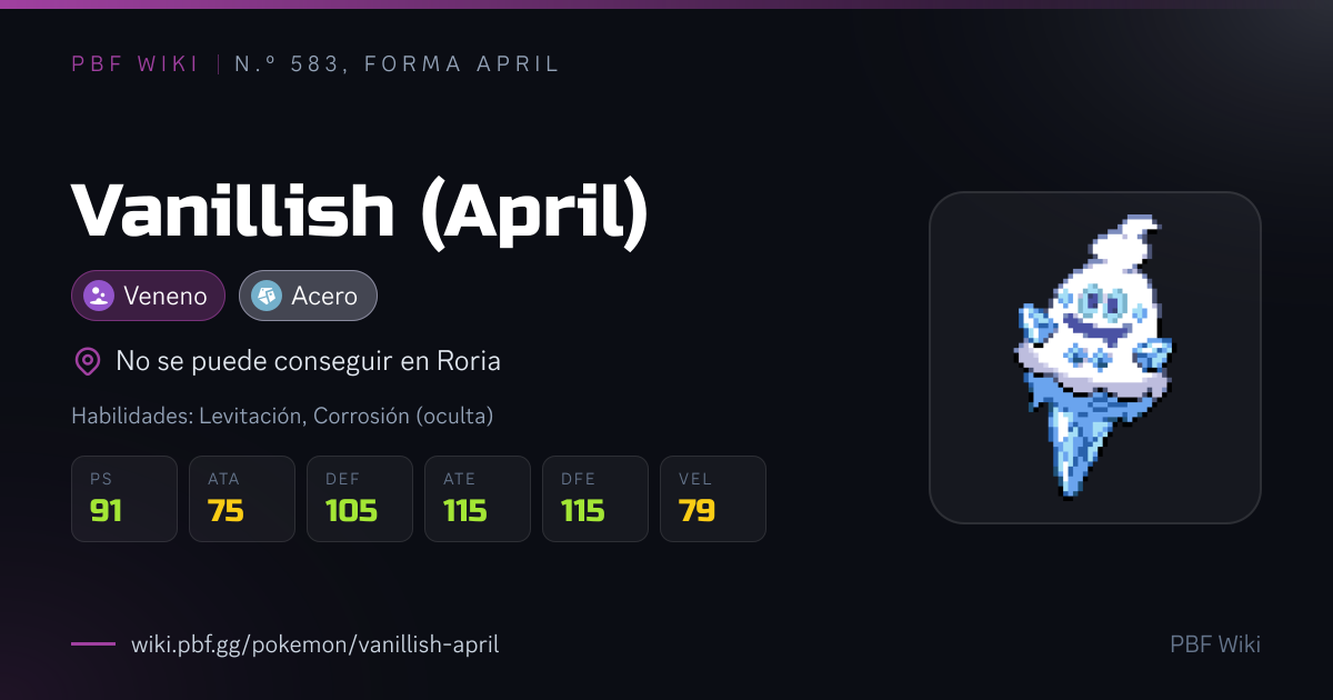 Vanillish (April) | PBF Wiki