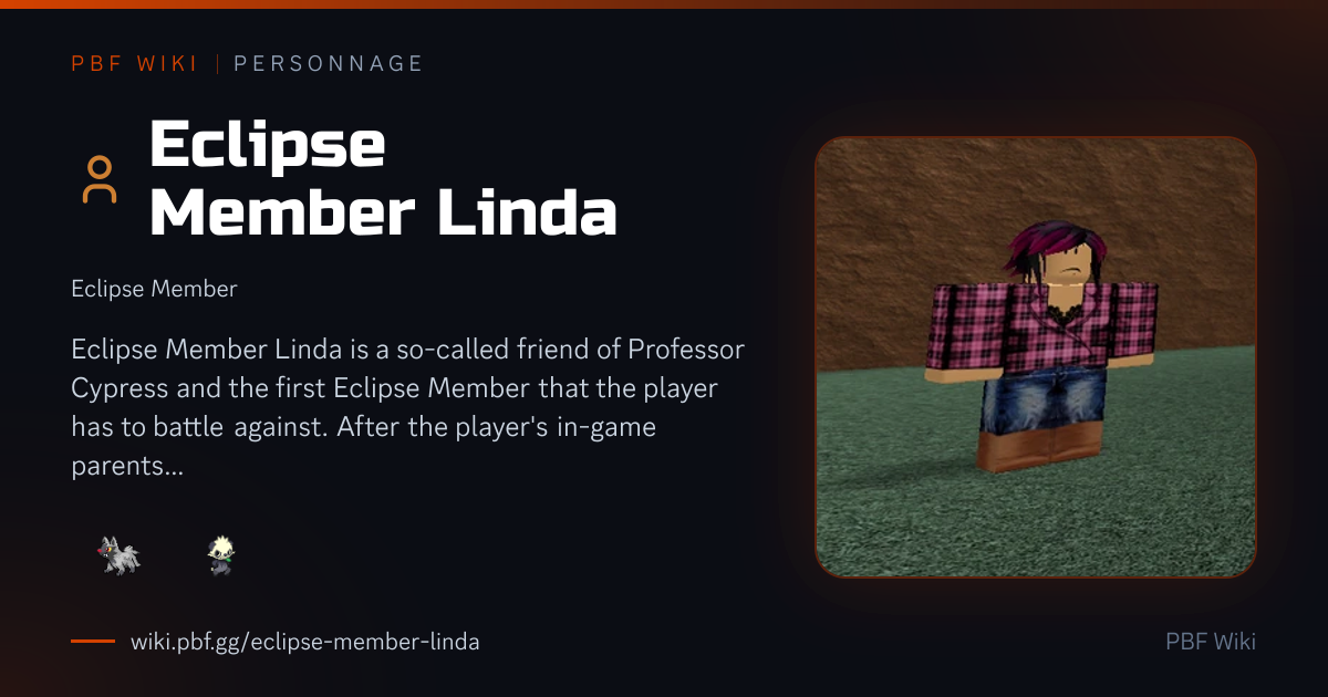 Eclipse Member Linda | PBF Wiki