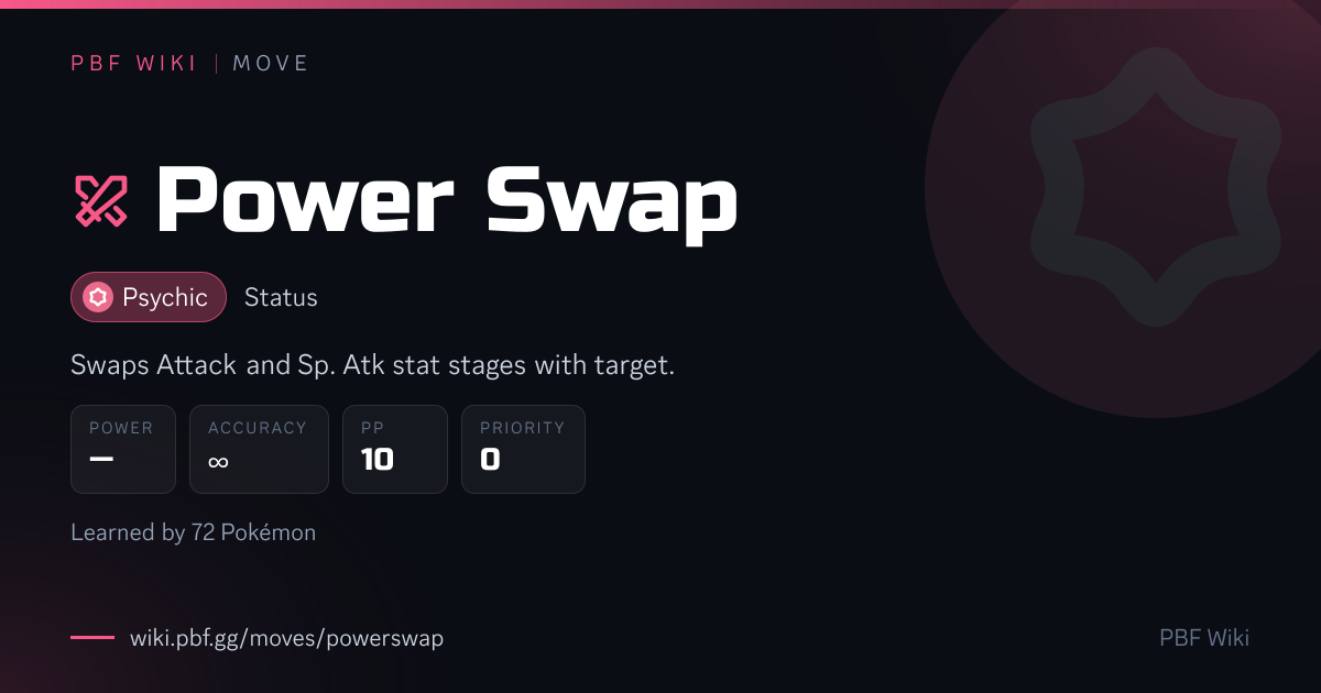 Power Swap (move) | PBF Wiki