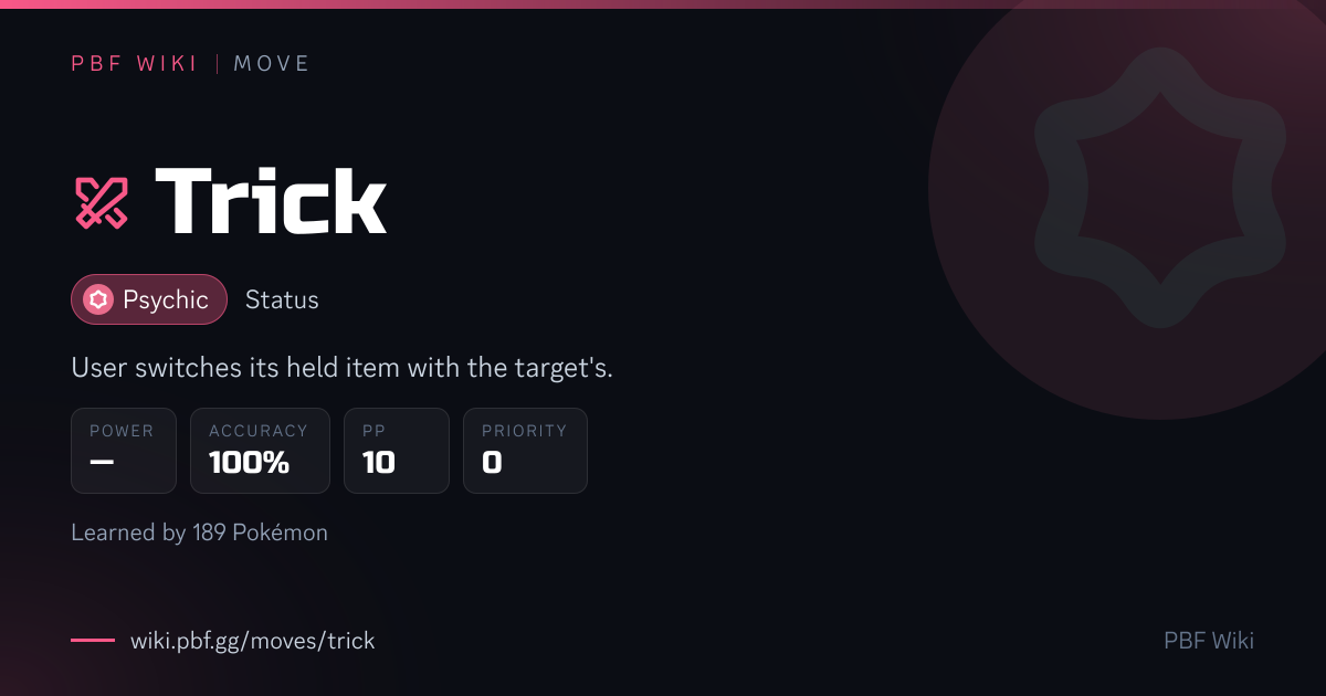 Trick (move) | PBF Wiki
