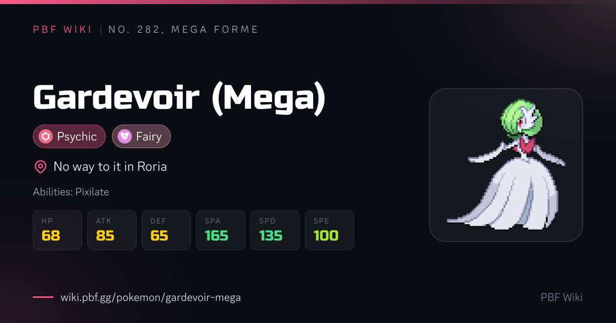 Gardevoir (Mega) | PBF Wiki