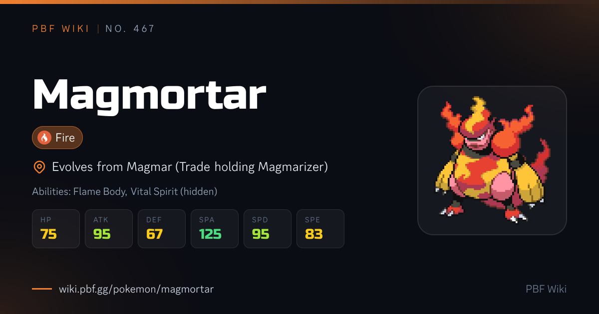 Magmortar | PBF Wiki