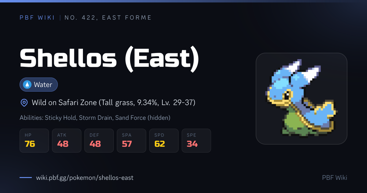 Shellos (East) | PBF Wiki