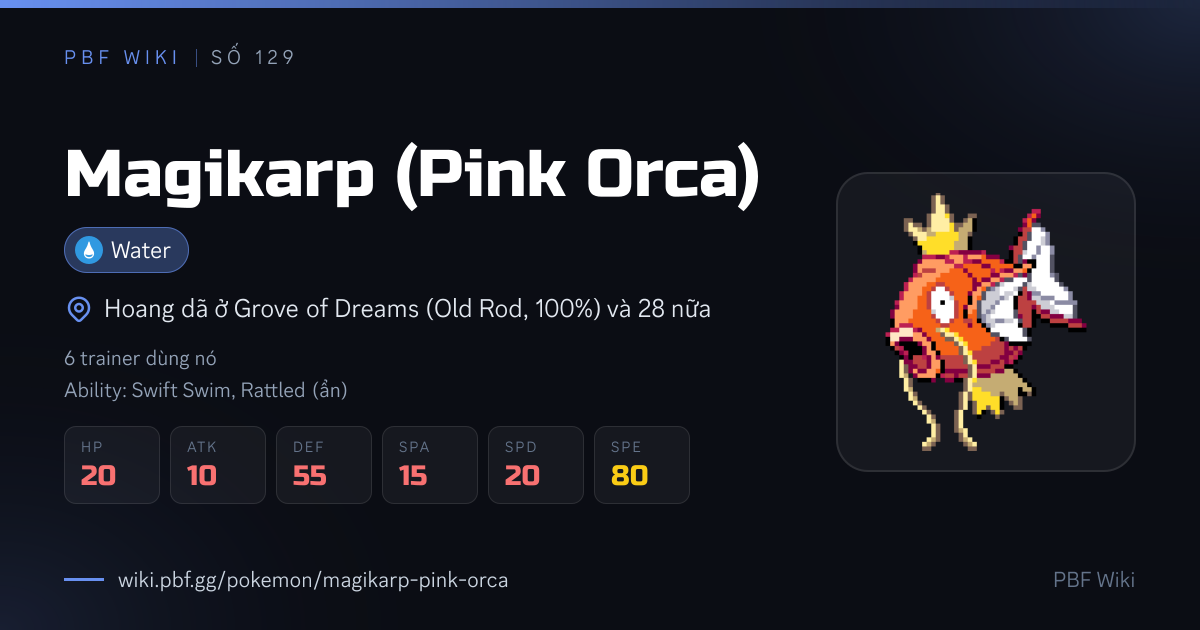 Magikarp (Pink Orca) | PBF Wiki